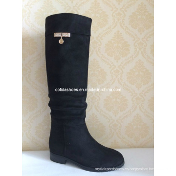 Elegante Moda Diamantes Sexy Lady Long Rubber Boot